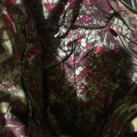 Elliott Lucca Black/ white leather handbag - Picture 6 of 8